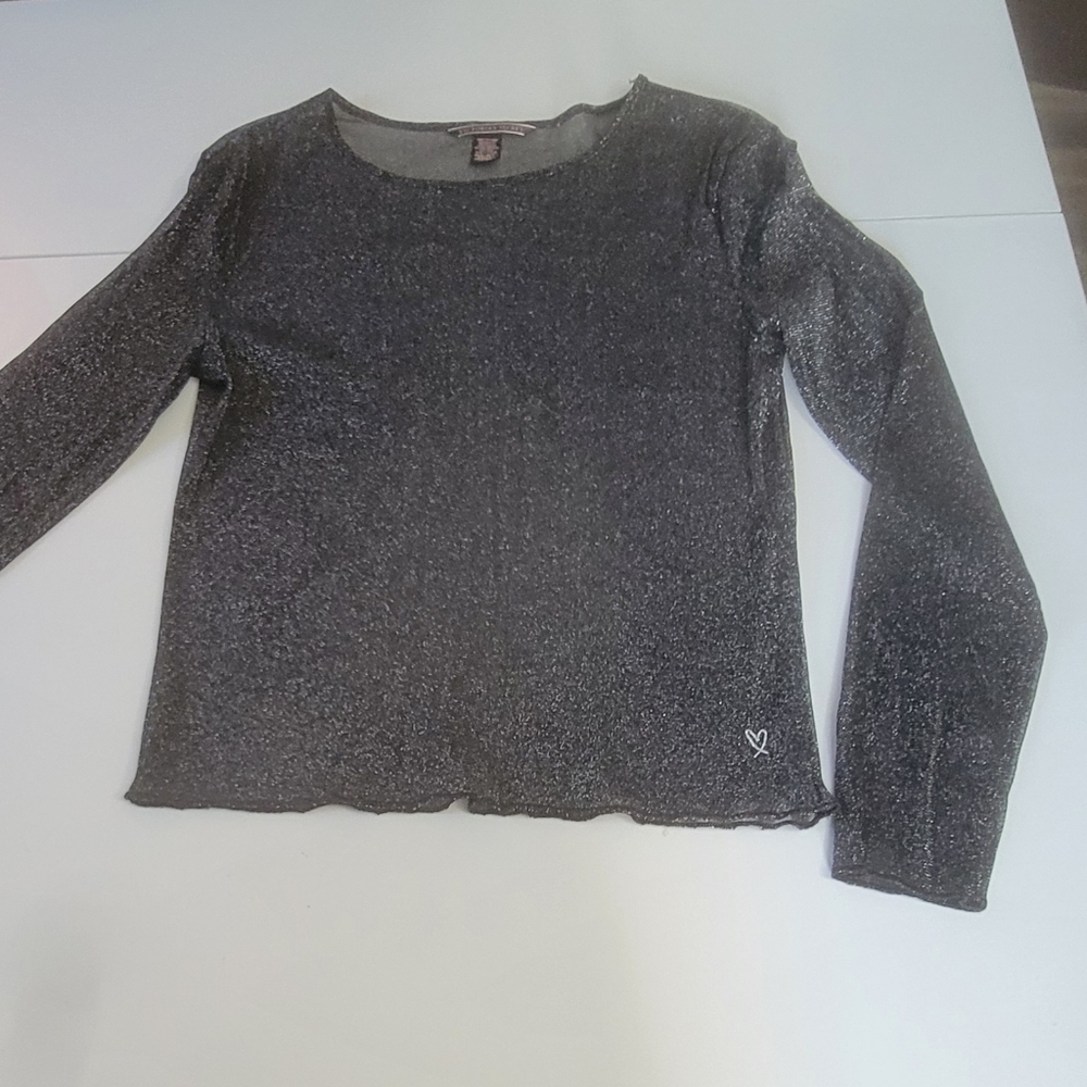 Sparkly Sheer long sleeve shirt